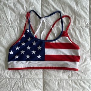 Born Primitive American Flag Sports Bra